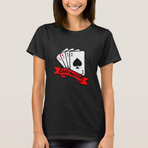 Card Master Playing Cards Poker Rummy Blackjack Pl T-Shirt