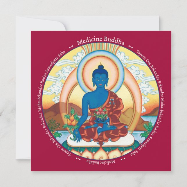 CARD Medicine Buddha - with envelope (Front)