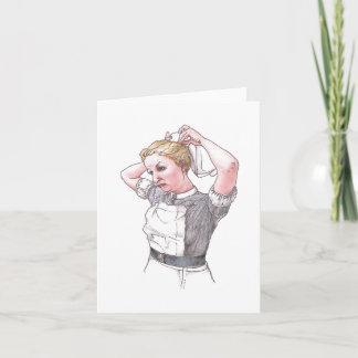 Card  - Middlesex Hospital Nurse Dressing For Duty