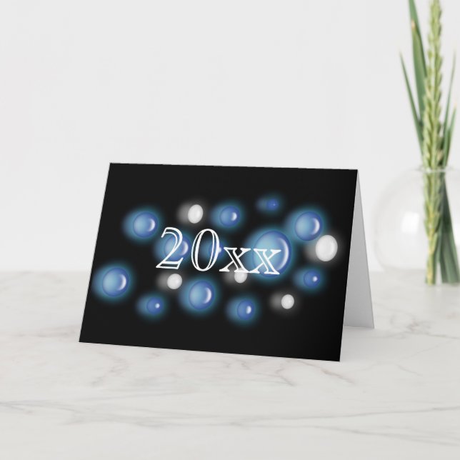 Card – New Year Bubbles (Front)