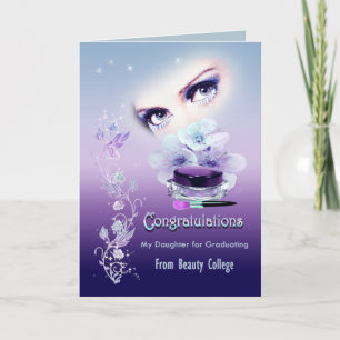 Card occasion, graduating from beauty school