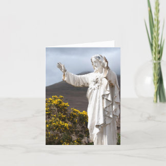 Card of Jesus Statue in Ireland