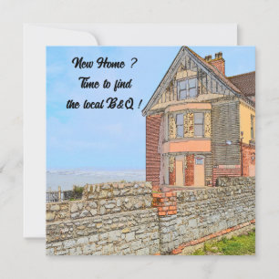 Card Old House New Home
