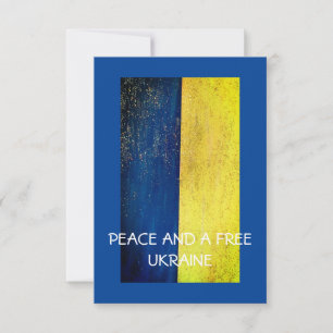 Card, Peace and a Free Ukraine Thank You Card