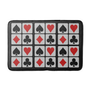 Card Player bath mats