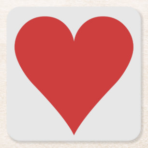 Card Player coasters - Heart
