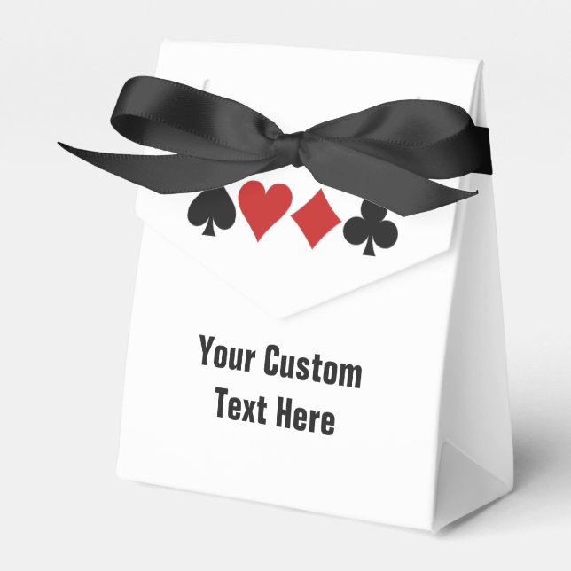 Card Player custom favour box (Front Side)