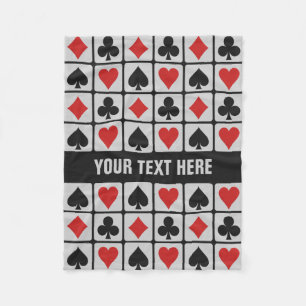 Card Player custom fleece blanket