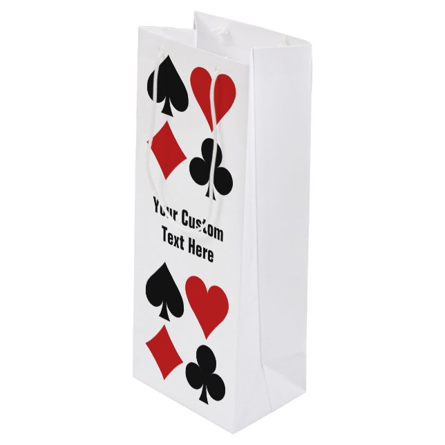 Card Player custom gift bags (Front Angled)