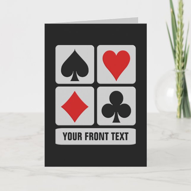 Card Player custom greeting cards (Front)
