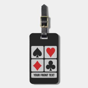 Card Player custom luggage tag