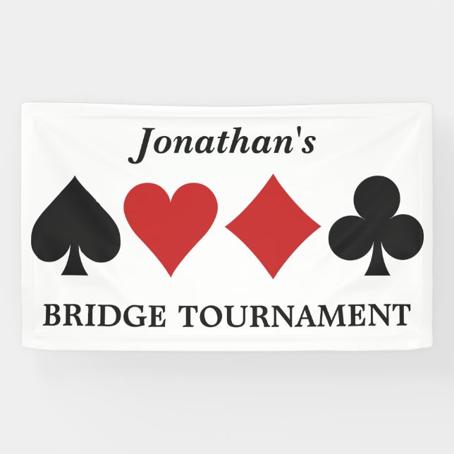 Card Player custom name & text banner (Horizontal)