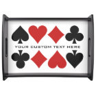 Card Player custom serving trays