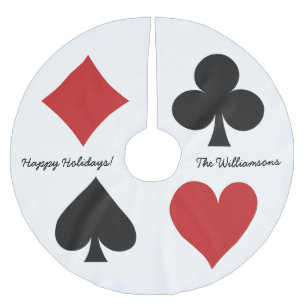 Card Player custom tree skirt