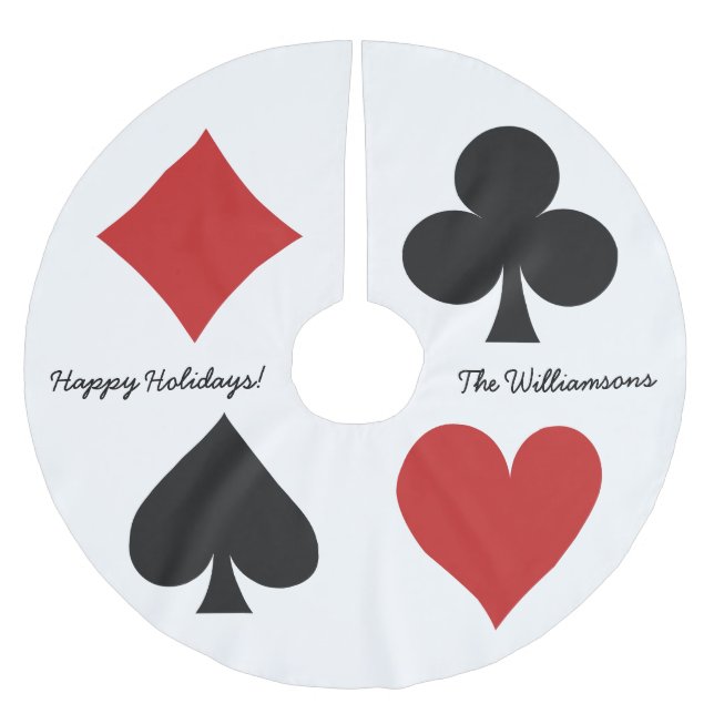 Card Player custom tree skirt (Front)