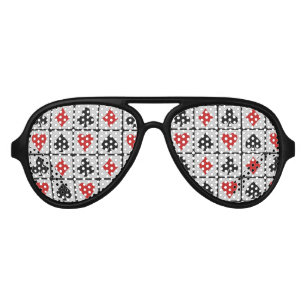 Card Player party glasses