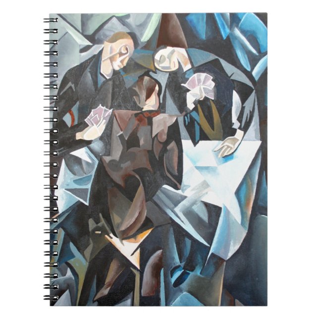 Card Players and Poker Faces Notebook (Front)