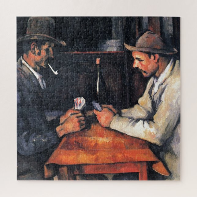 Card Players Paul Cezanne Painting Art Jigsaw Puzzle (Vertical)