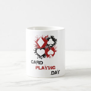 Card Playing Day Ace Cards Poker Casino Game Gift Coffee Mug
