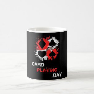 Card Playing Day Cards Poker Casino Ace Game Gift Coffee Mug