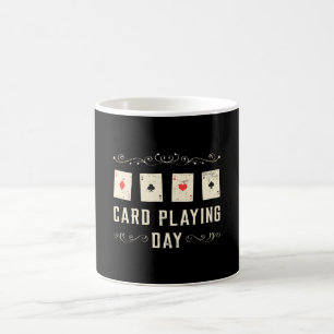 Card Playing Day Cards Poker Casino Game Ace Gift Coffee Mug