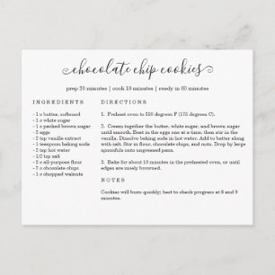 Card Postcard Recipe