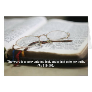 Card Psalm 119:105 Thy Word Is A Lamp
