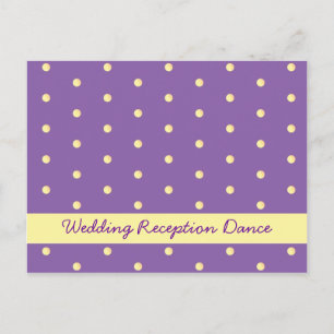 Card: Purple and Yellow Dots Postcard