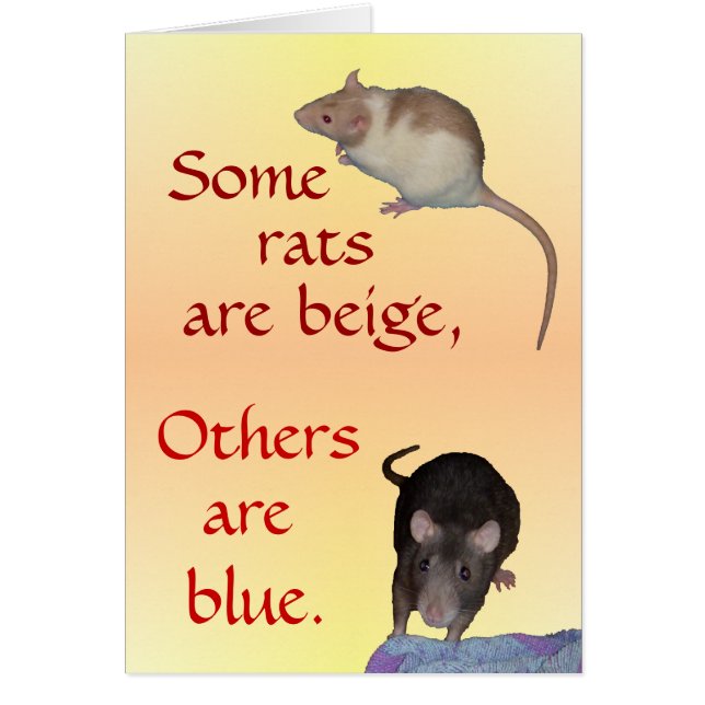 Card: Ratty Poem (Front)