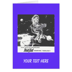 Card - Retro 1950s Ironing Board Ad