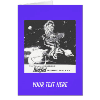 Card - Retro 1950s Ironing Board Ad