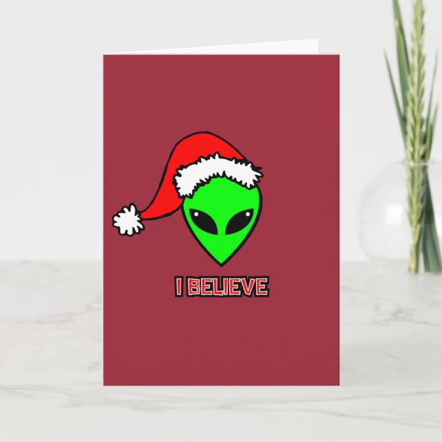 Card Santa Claus Alien (Front)