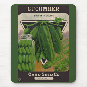 Card Seed Company envelope cover - Cucumbers Mouse Pad