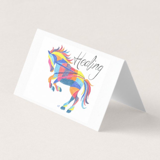 Card Set Healing Horse by Sherry Jarvis (Front)