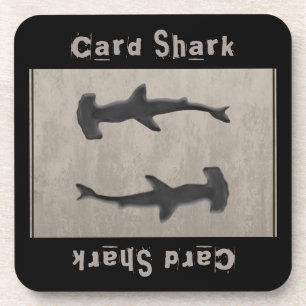 Card Shark Grey Coaster