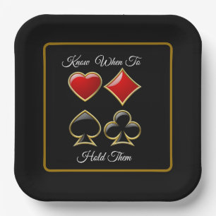 Card Shark Poker Party Paper Plate