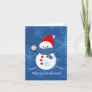 Card - Snowman Baseball