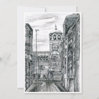 Card, Sofia Capital of Bulgaria Thank You Card