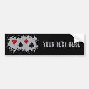 Card Splash custom bumpersticker Bumper Sticker