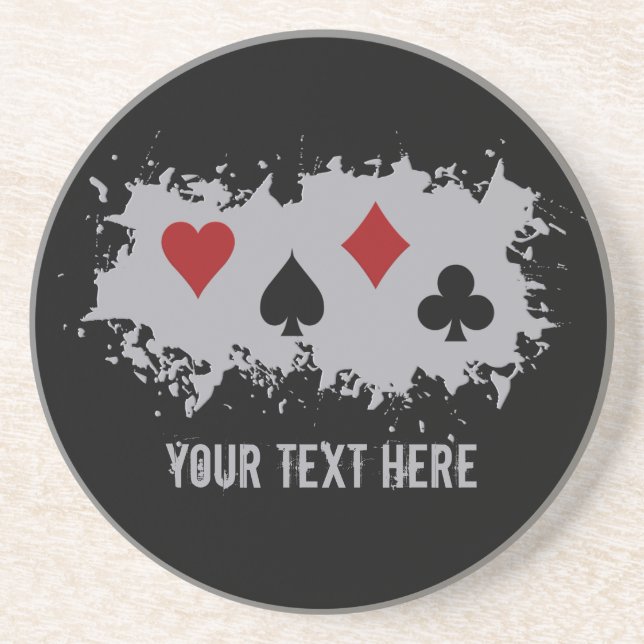 Card Splash custom coaster (Front)