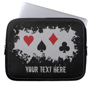 Card Splash custom laptop sleeve