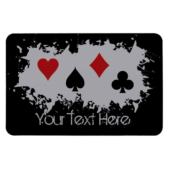 Card Splash custom magnet (Horizontal)