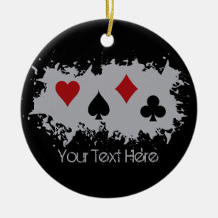 Card Splash custom ornament