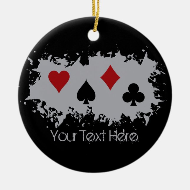 Card Splash custom ornament (Front)