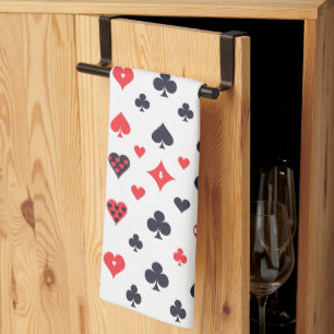 Card Suits Kitchen Towel 