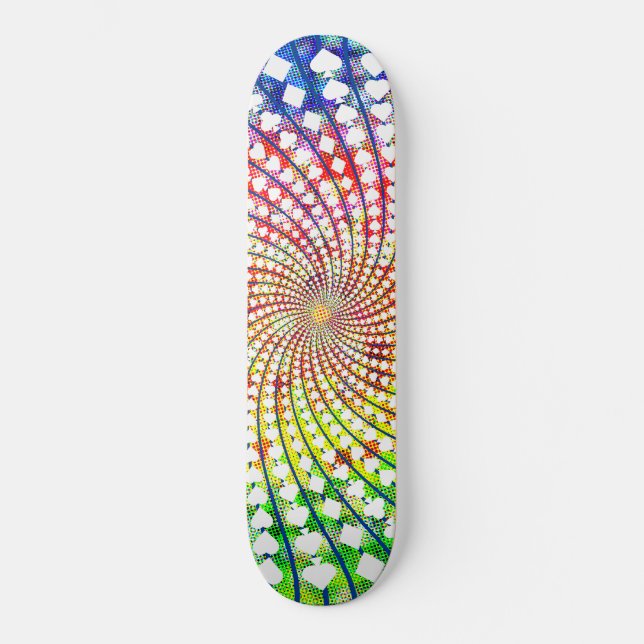 Card Suits Spiral: Psychedelic Edition: Skateboard (Front)