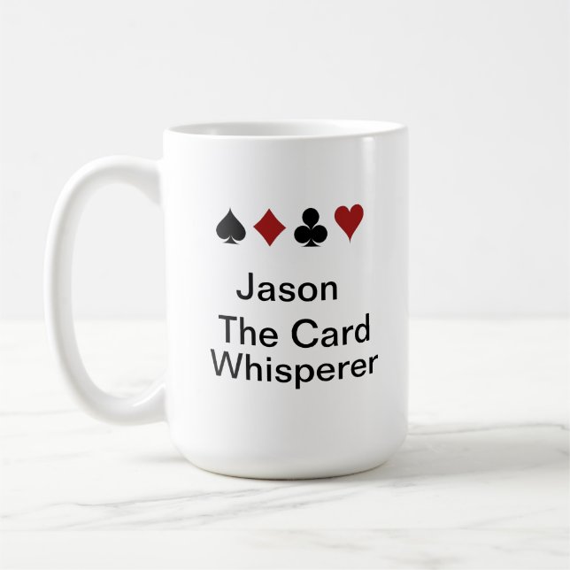 Card Symbols, The Card Whisperer Coffee Mug (Left)