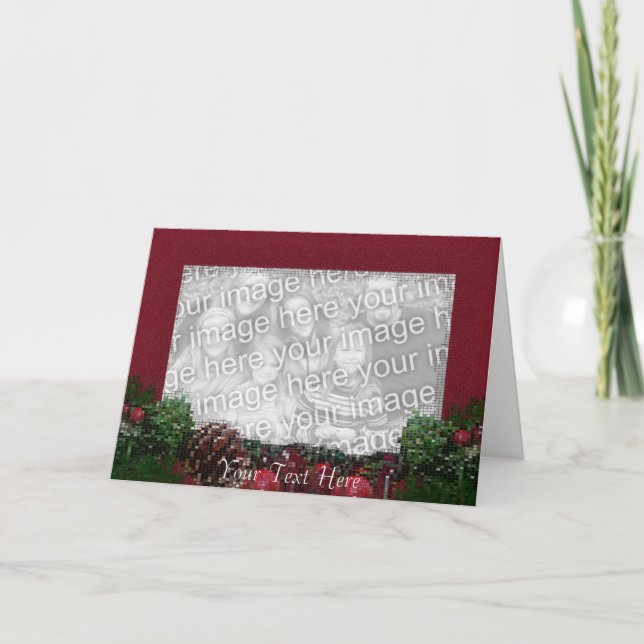 Card Template - Christmas Border (Front)