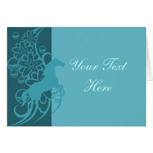 Card Template - Decorative Horse