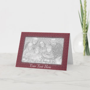 Card Template - Mauve Mosaic Border